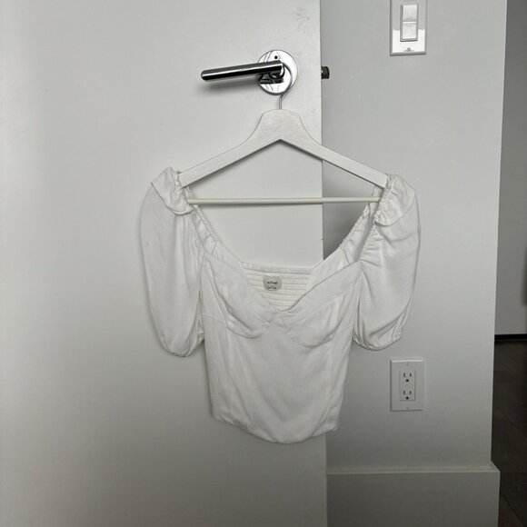 Aritzia Wilfred Novella Shortsleeve Blouse - Picture 2 of 7